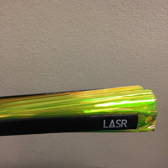 PRE-LOVED LASR - Acid Drip Iridescent Fluid Rave Fan- MISC104 - Picture 6 of 7